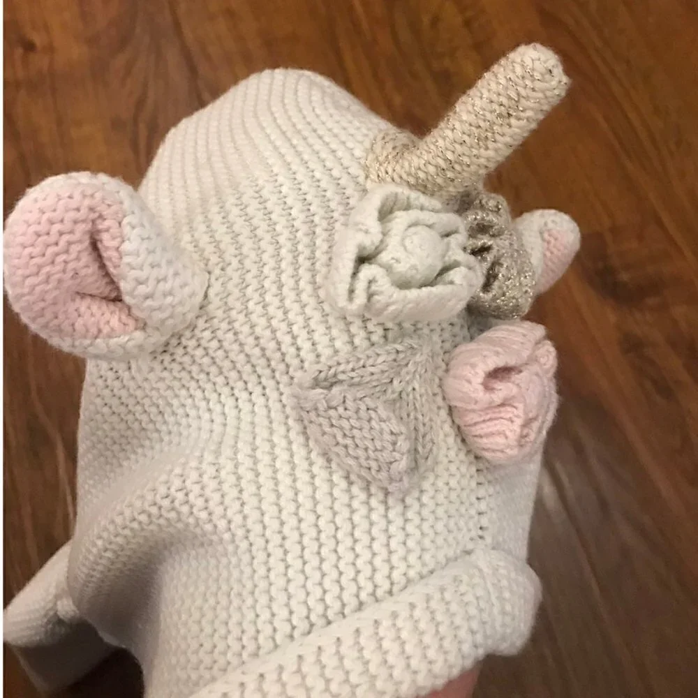 Baby Gap unicorn knit Sweater cardigan 6-12 mos